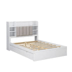 Cadre de lit avec 4 tiroirs de rangement portables sous le lit
