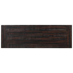 Console en bois avec 3 tiroirs de rangement et 2 étagères