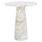 Table d'appoint ronde haute en marbre SAFAVIEH Couture Ghicu - 56 cm L x 53 cm P x 61 cm H - 21Wx21Dx24H