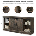Farmhouse Fireplace TV Stand, Entertainment Center, Media Console