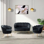 Xabier 52 in. 3 Piece Living Room Set by HULALA HOME