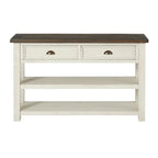 The Gray Barn Downington Table console de canapé à 2 tiroirs en bois massif