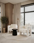 31.10 Wide Boucle Upholstered Accent Chair for Living Room