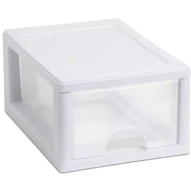 Conteneur tiroir de rangement empilable transparent Sterilite 16 pintes (lot de 6) + 6 pintes (lot de 6)