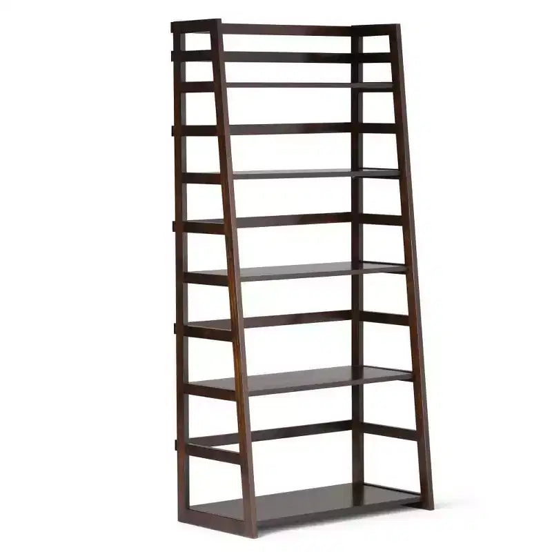 63x30 Normandy Ladder Shelf Bookcase Farmhouse - Wyndenhall