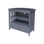 Solid Hardwood Mission Corner TV Stand