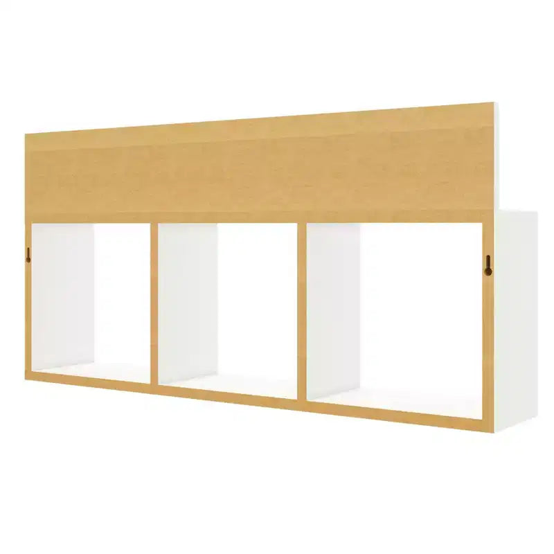 Étagère murale rustique triple cube flottante 31,5 x 15,7 - Danya B.