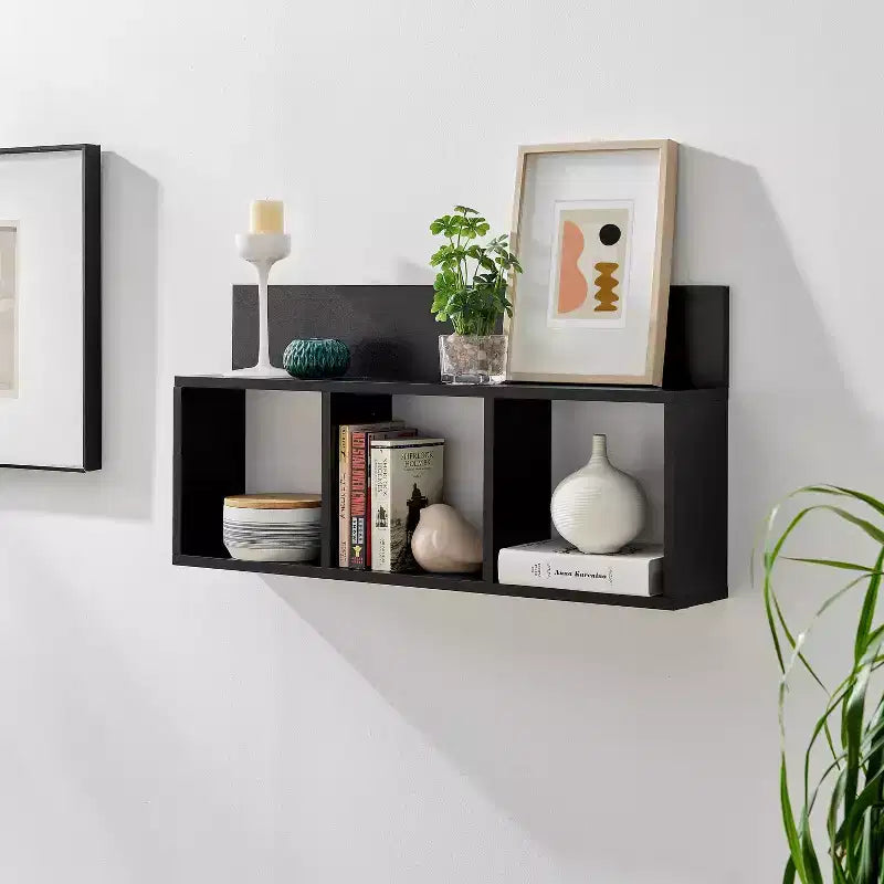Étagère murale rustique triple cube flottante 31,5 x 15,7 - Danya B.
