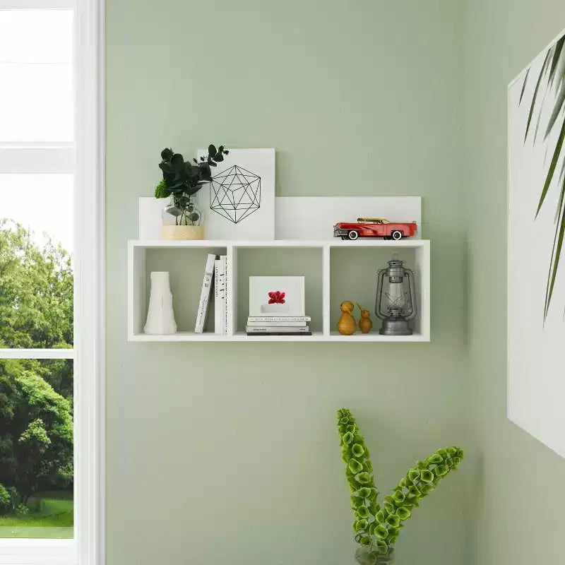 Étagère murale rustique triple cube flottante 31,5 x 15,7 - Danya B.
