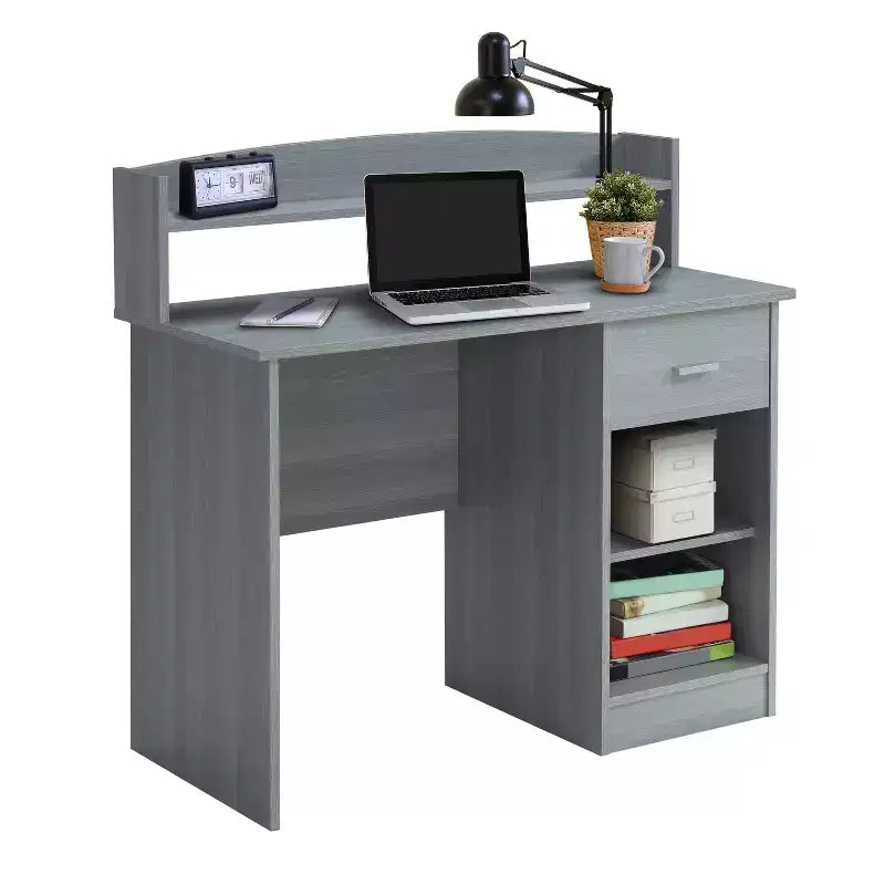 Modern Office Desk with Hutch - Techni Mobili