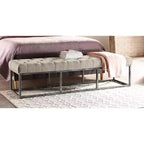 Banc capitonné Danes avec pieds en fer - Finch