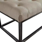 Banc capitonné Danes avec pieds en fer - Finch