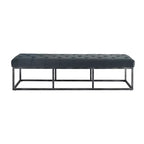 Banc capitonné Danes avec pieds en fer - Finch