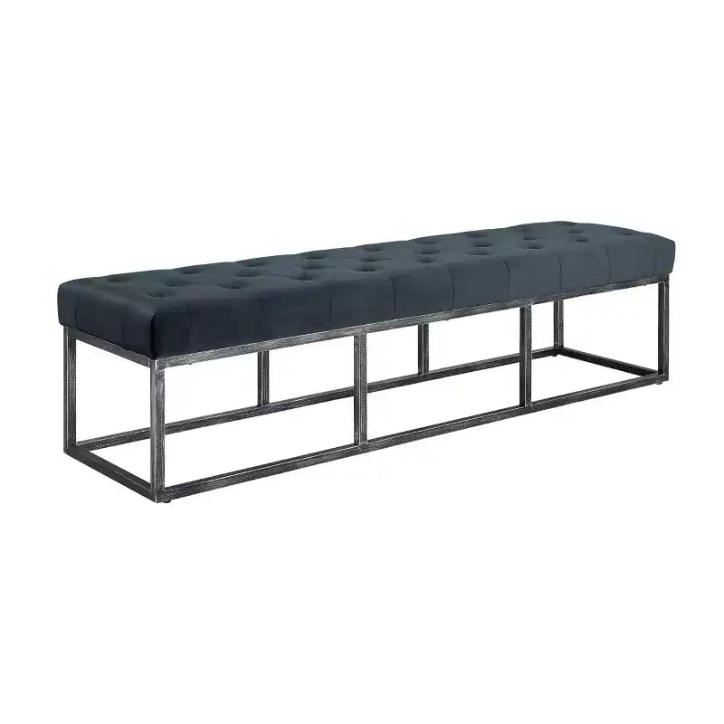 Banc capitonné Danes avec pieds en fer - Finch