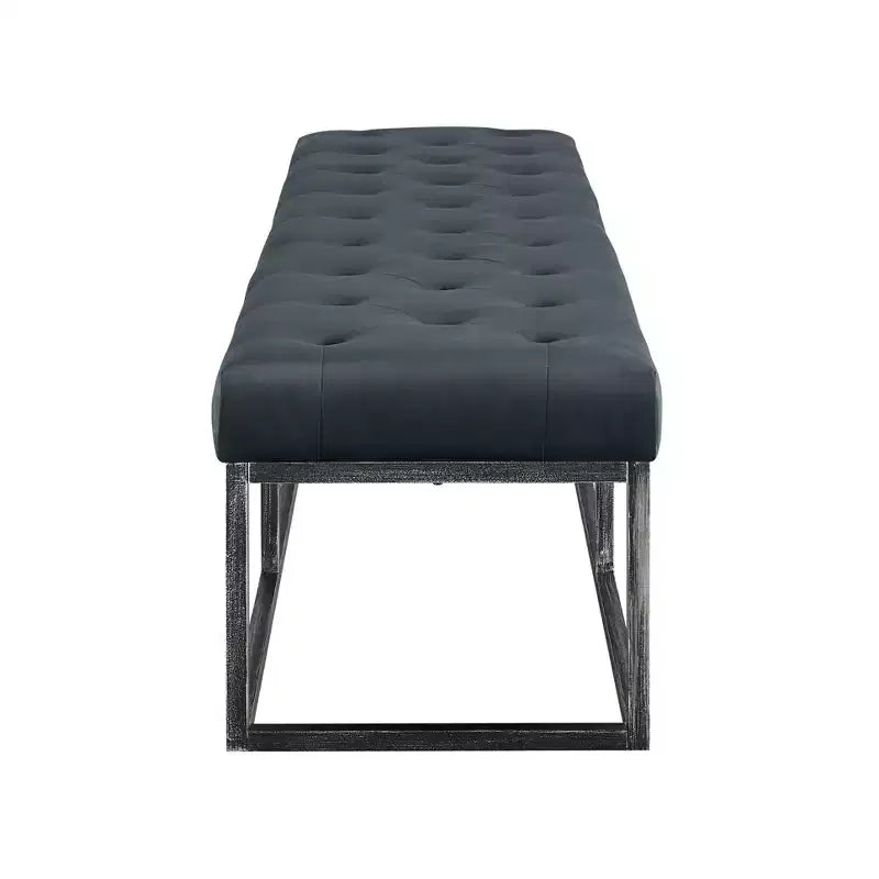 Banc capitonné Danes avec pieds en fer - Finch