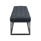 Banc capitonné Danes avec pieds en fer - Finch