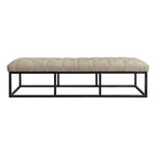 Banc capitonné Danes avec pieds en fer - Finch