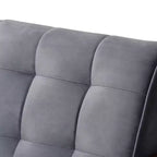 Asta Velvet Upholstered Wood Armchair - Baxton Studio