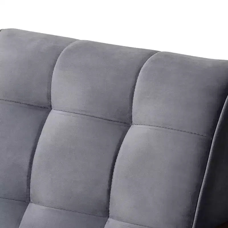 Asta Velvet Upholstered Wood Armchair - Baxton Studio