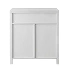 Meuble d'appoint Clarabelle en bois de grange rustique avec porte coulissante - Saracina Home
