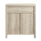 Meuble d'appoint Clarabelle en bois de grange rustique avec porte coulissante - Saracina Home