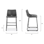 Lot de 3 tabourets de bar Edgemod Brinley de 61 cm de hauteur comptoir