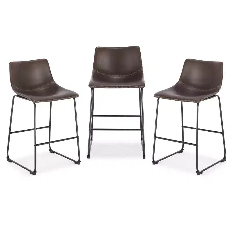 Edgemod Set of 3 24 High Brinley Counter Height Barstools
