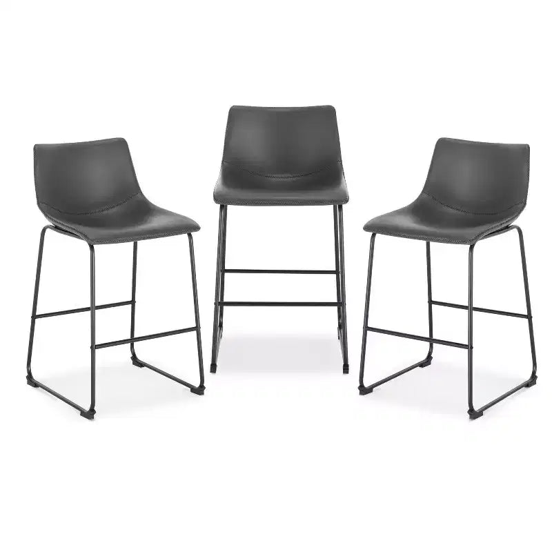 Lot de 3 tabourets de bar Edgemod Brinley de 61 cm de hauteur comptoir