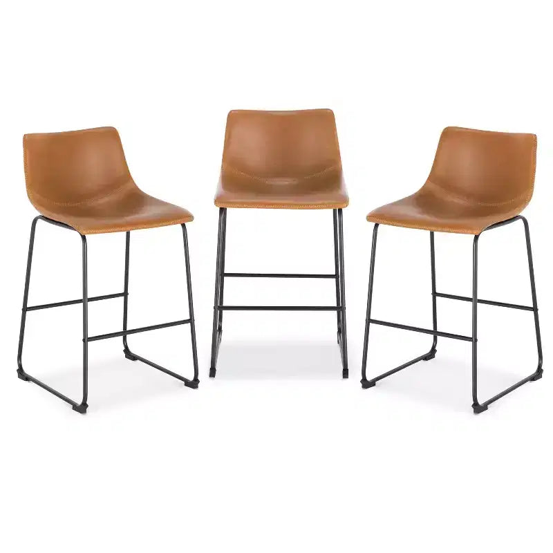 Lot de 3 tabourets de bar Edgemod Brinley de 61 cm de hauteur comptoir