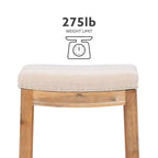 Tabouret de bar hauteur comptoir Claridge - Linon