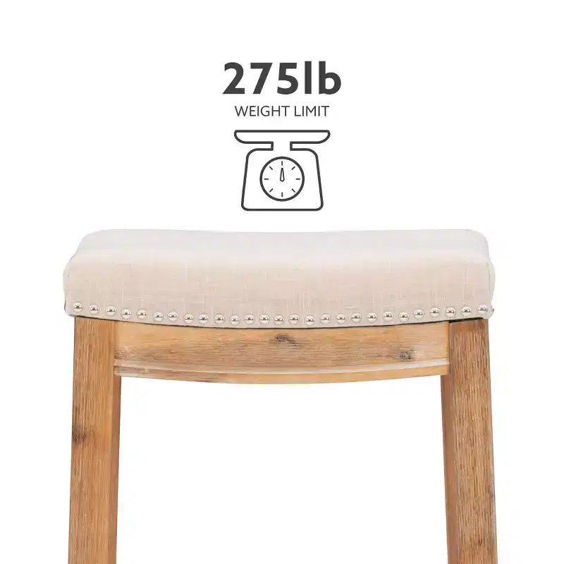 Tabouret de bar hauteur comptoir Claridge - Linon
