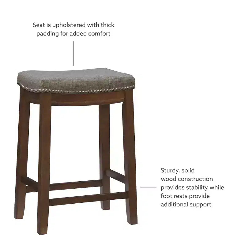 Tabouret de bar hauteur comptoir Claridge - Linon