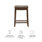 Tabouret de bar hauteur comptoir Claridge - Linon