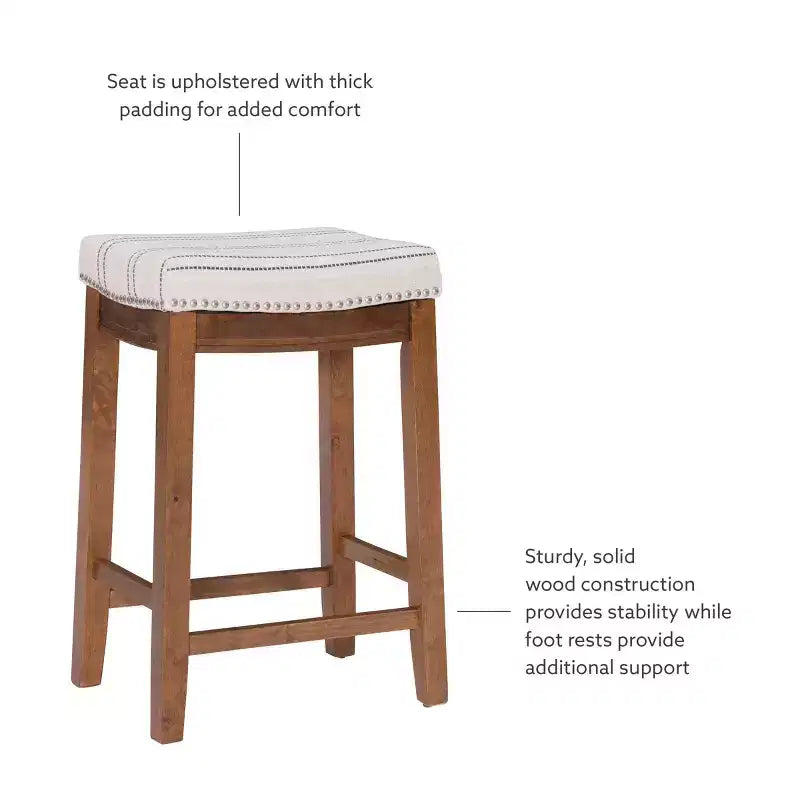 Tabouret de bar hauteur comptoir Claridge - Linon