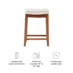 Tabouret de bar hauteur comptoir Claridge - Linon