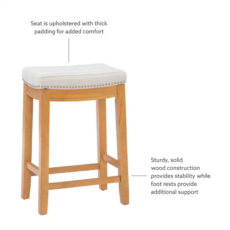 Tabouret de bar hauteur comptoir Claridge - Linon