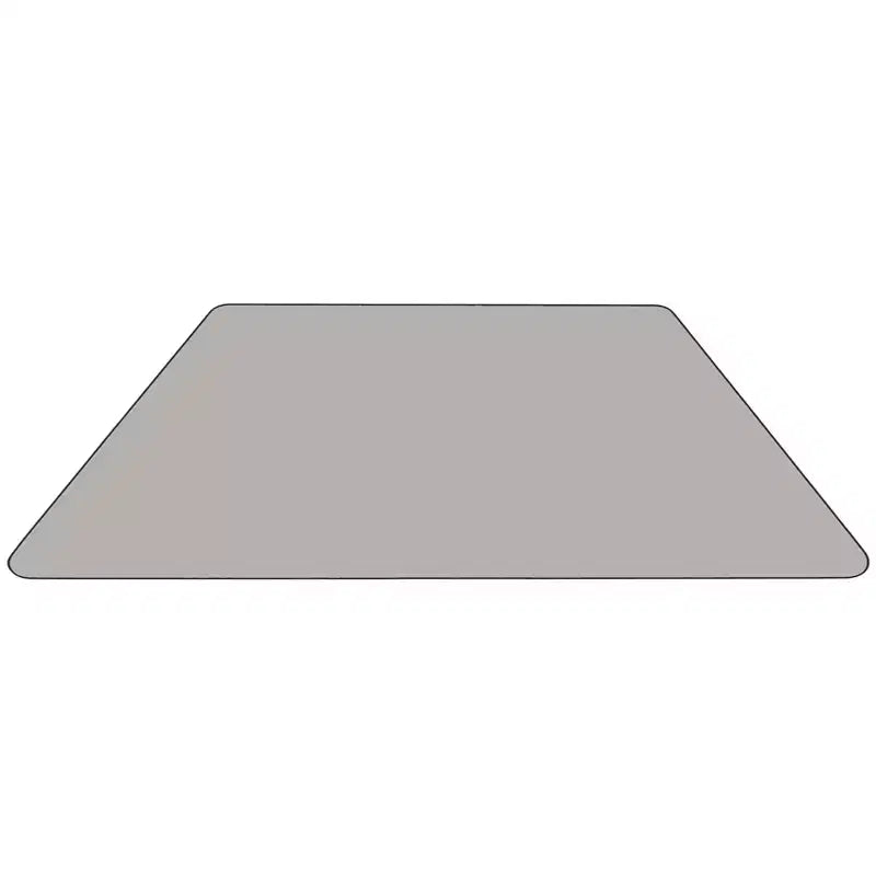 Flash Furniture 29''W x 57''L Trapezoid HP Laminate Activity Table - Standard Height Adjustable Legs