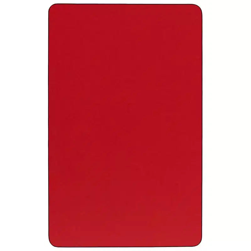 Flash Furniture Mobile 30''W x 72''L Rectangular HP Laminate Activity Table - Height Adjustable Short Legs