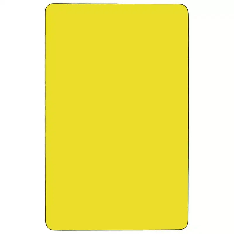 Flash Furniture Mobile 30''W x 72''L Rectangular HP Laminate Activity Table - Height Adjustable Short Legs
