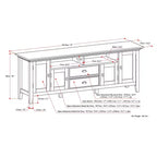 Mansfield TV Stand for TVs up to 80 - WyndenHall