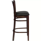 Flash Furniture Vertical Slat Back Wooden Restaurant Barstool