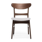 Idalia Fabric and Rubberwood 5-piece Wood Rectangular Dining Set by Christopher Knight Home