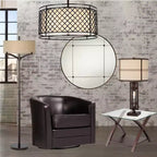 Elm Lane Ashton Modern Espresso Wood Square Accent Side End Table 23 3/4 Wide with Shelf Brown Clear Glass Tabletop for Living Room Bedroom Entryway