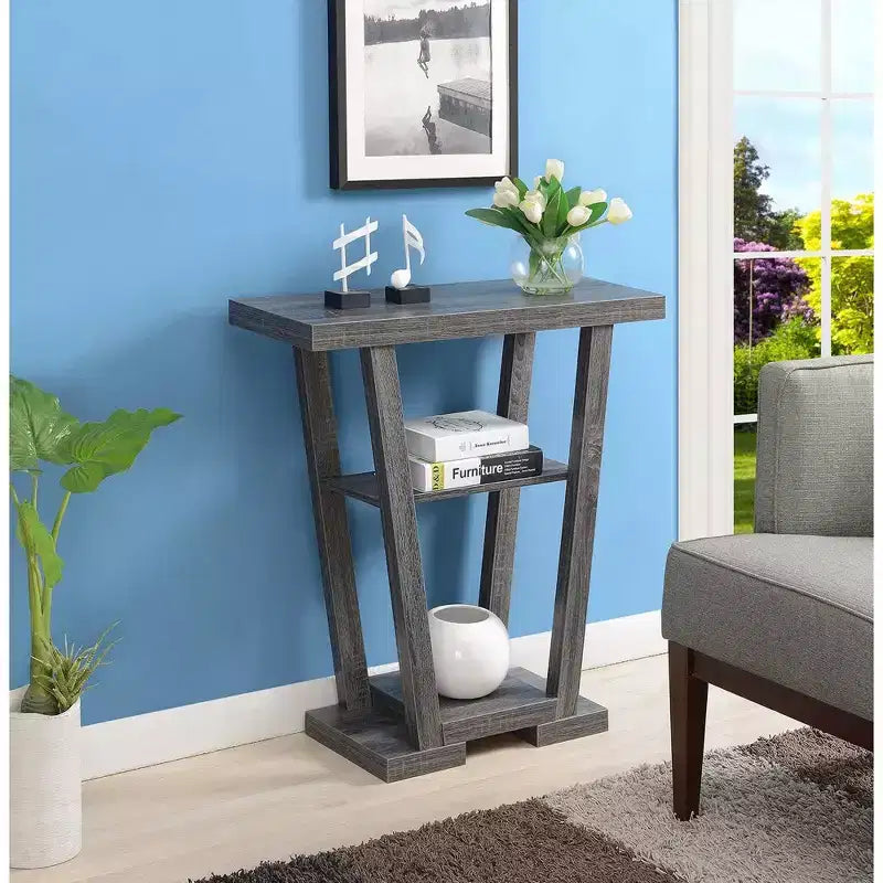 Newport V Console with Shelves - Breighton Home