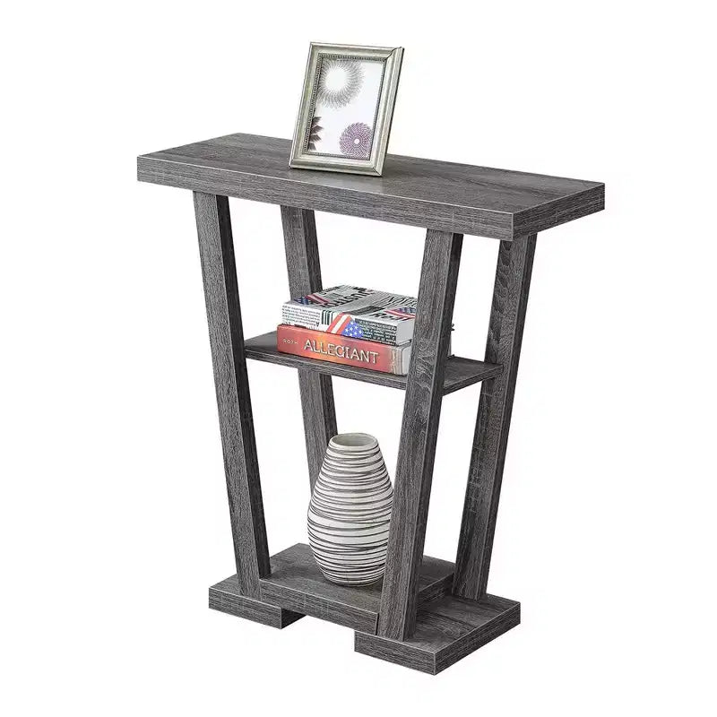 Newport V Console with Shelves - Breighton Home