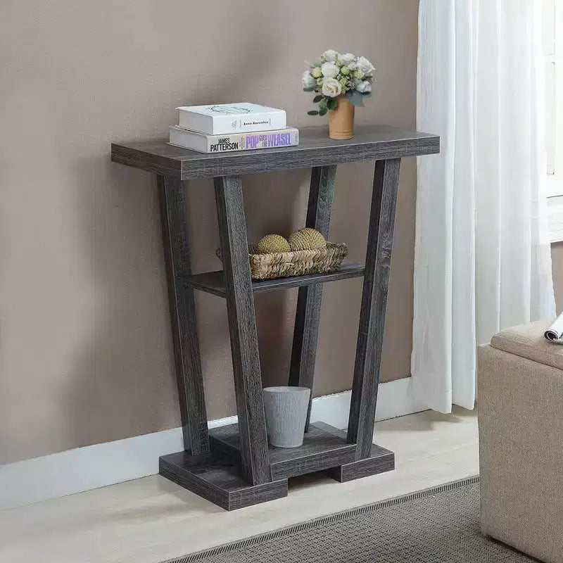 Newport V Console with Shelves - Breighton Home