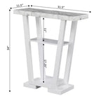 Newport V Console with Shelves - Breighton Home