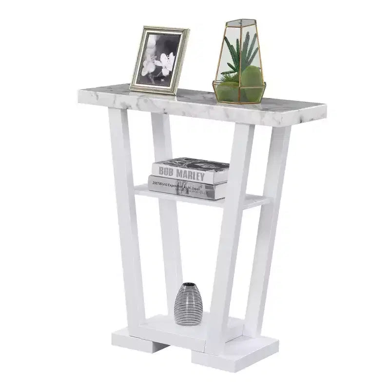 Newport V Console with Shelves - Breighton Home