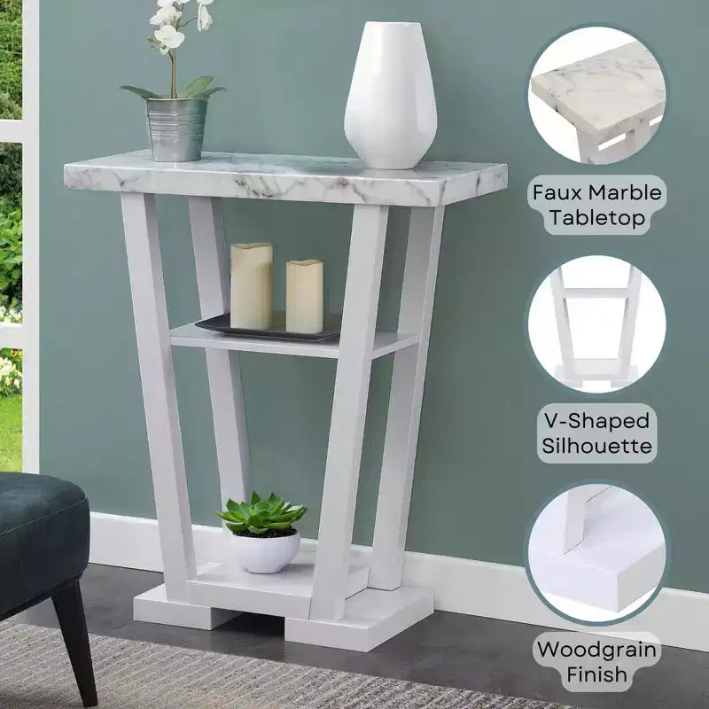 Newport V Console with Shelves - Breighton Home