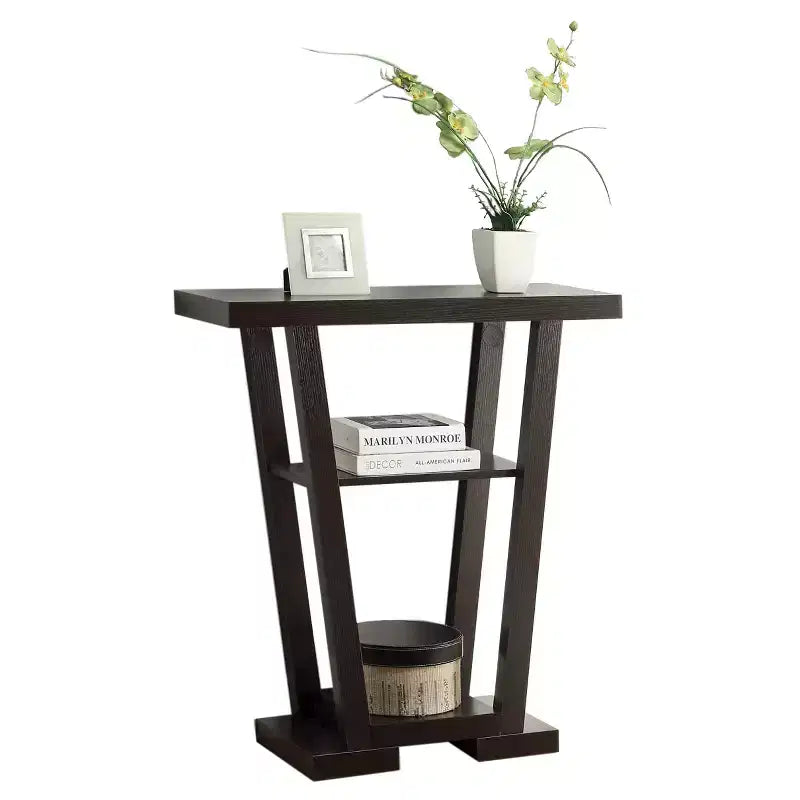 Newport V Console with Shelves - Breighton Home